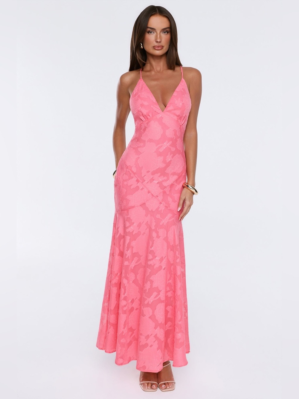 Hello molly NO EARLY NIGHTS MAXI DRESS CORAL